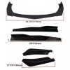 Unbranded For Subaru Impreza Front Rear Bumper Lip Spoiler Splitter