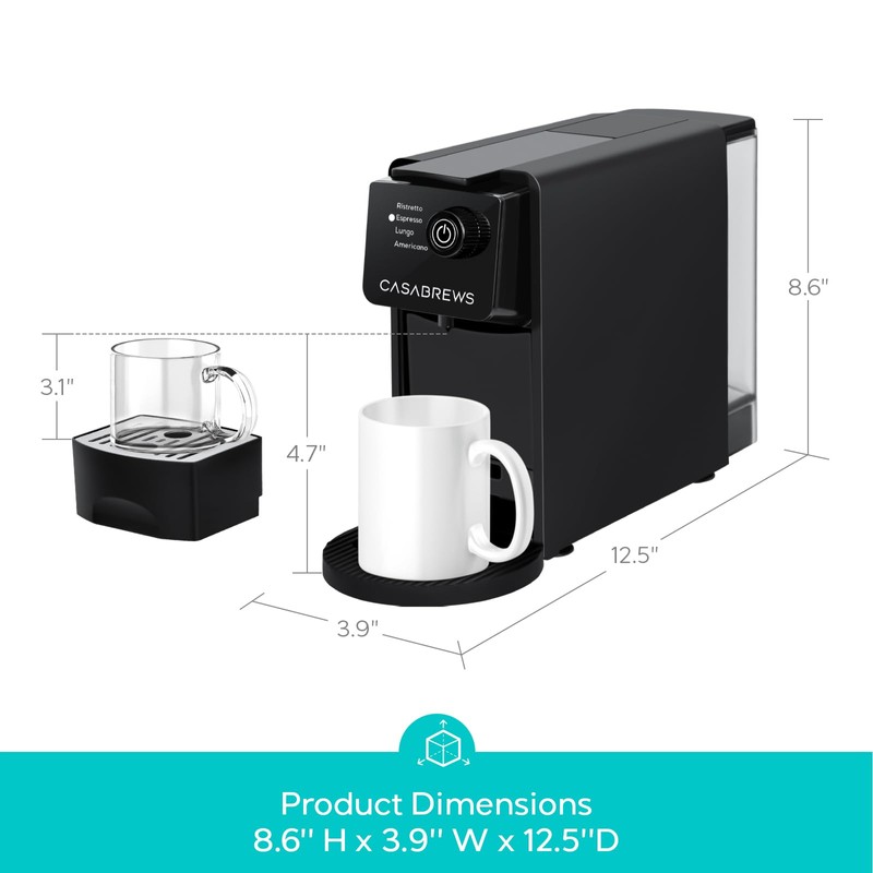 CASABREWS CM7036E Espresso Machine for Nespresso Original Pods, 20 Bar