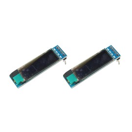 TECNOULAB 2pcs 0.91 inch 128*32 IIC I2C Blue OLED LCD Display OLED Module DIY SSD1306 Driver IC DC 3.3V 5V