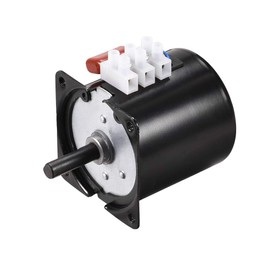 sourcing map AC 220V Electric Synchronous Motor Metal Gear Turntable/C 2.5RPM 50-60HZ 14W 8mm Dia Central Shaft