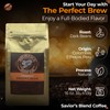 Savior's Blend Coffee Premium Espresso Ground Coffee, Dark Roast, Colombian-Ethiopian-Peruvian