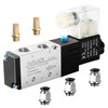 NANLACH 1/4"NPT Solenoid Valve 4V210-08 12V/24V/110V/220V Single Coil Pilot-Operated Electric