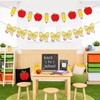 Back to School Decorations, Pencil Apple Bow Banner Garland NO