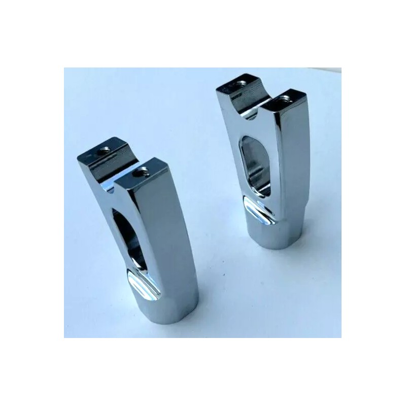 INDIAN MOTORCYCLE GILROY 02-03 SPIRIT SCOUT CHROME RISER BOTTOMS ONLY