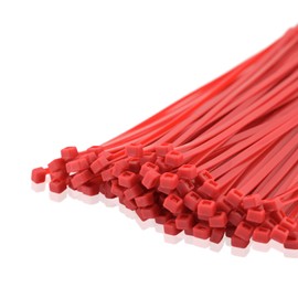 Profi Kabelbinder in verschiedenen Farben | 100 Stück | 280 200 140 100 mm Länge | 2,5 - 3,5 – 4,5 mm Breite | UV-Beständig Kabelstrapse zur Bündelung von Kabeln, sehr große Festigkeit Cable Strap Cable Tie Stark