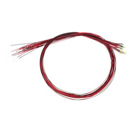 PATIKIL 0805 Pre-Wired Micro LED, 12 Pcs 2.8-3.3V Pre-soldered Mini Light Emitting Diodes Surface Mount Device for Model Building, DIY, Science Projects, 9.8" Length, Blue