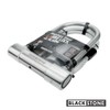 BLACKSTONE Stainless Steel U Bike Lock - 130dB Alarm, Reinforced