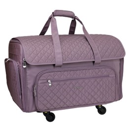 Everything Mary XXL Wheeled Sewing Machine Bag - Durable, Spacious Storage with 4 Wheels, Multiple Pockets for Sewing & Craft Supplies