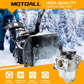 MOTOALL 38744 Carburetor for Toro Power Clear 621 721 Snowblower 38741 38742 38743 38744 38751 Models 127-9008 (38744)