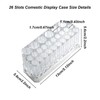 Clear Acrylic Lipstick Organizer Makeup Nail Brush Eyeliner Lip Liner