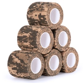 SEADESKY Camouflage Tape Wrap 5CM x 4.5M Camo Form (Pack of 6) (ACU Camo)