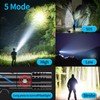 Rechargeable Flashlight with Long Beam and Belt Clip Small Flashlight