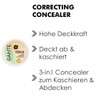 SANTE Naturkosmetik Correcting Concealer 3in1, 3 Farbnuancen zur Abdeckung von