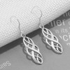 925 Sterling Silver Celtic Knot Braided Promise Statement Party Drop