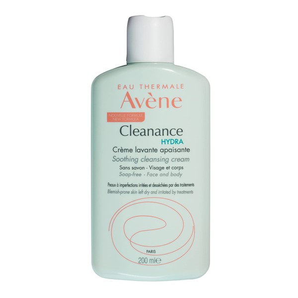 Eau Thermale Avène - Cleanance HYDRA Soothing Cleansing Cream - Removes Debris & Impurities - Nourishing Cleansing Cream For Dry, Blemish-Prone Skin - 6.7 fl.oz.