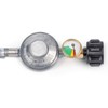 GasSaf 3FT Propane Regulator with Hose,Stainless Steel Braided Propane Gas