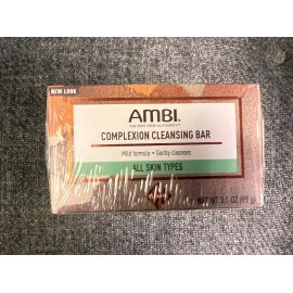 AMBI PACK OF 3 Ambi Skin Care soap Complexion Cleansing Bar Gentle Cleansing 3.5 Oz