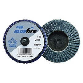 Saint-gobain Abrasives 2" Flap Disc, Type 3 Mounting Hole, Extra Coarse, 36 Grit Zirconia Alumina, 1 EA