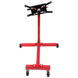 LSAILON Engine Stand,1000lbs Capacity, Steel Rotating Engine Motor Stand with 360 Degree Adjustable Head, 4-Caster,4 Adjustable Arms, for Vehicle Maintenance, Auto Repair, Red