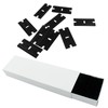 PHITUODA 100pcs Plastic Razor Blades, Double Edged Plastic Blades, Safety