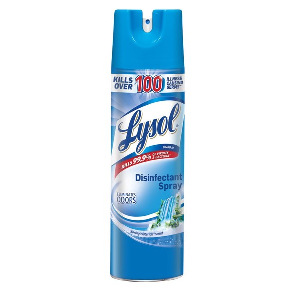 Lysol Disinfectant Spray, Spring Waterfall, 228oz (12X19oz)