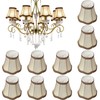 Riakrum 10 Pcs Shades for Chandeliers European Small Lamp Shade