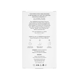 SEEN UNSEEN Pimple Patch - Hydrocolloid and Bakuchiol Formulated Spot Treatment for Face and Skin- Dermatologist Developed- Safe for Sensitive & Acne Prone Skin
