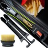 Car Seat Gap Filler Organizer with Bonus Interior Cleaning Brush-
