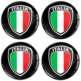 SkinoEu 4 x 60 mm Sticker for Hub Caps Hub Caps Hub Caps Wheel Hub Cover Wheel Sticker Italy Italy Italian Flag Flag A 8560