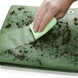 GardenMate 2 x 3 m 120 g/m² Fabric Tarpaulin Green Tarpaulin Protective Tarpaulin Boat Tarpaulin