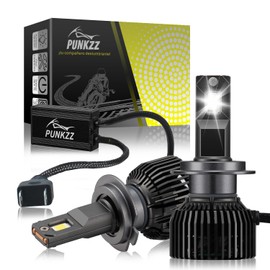 PUNKZZ Focos Led Alta Y Baja Luces 36000lm H1/H3/H4/H7/H11/H13/9007/9005/9006/9007 Canbus,Kit De Faros Led H4 para Auto,Bombillas LED para Faros Delanteros, 2 Unidades (H7)