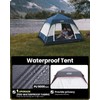 Updated Pop Up Camping Tent, 4/6 Person Blackout Camping Tent