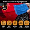 Tek Automotive Giant Microfibre Car Drying Towel Twin Pack, 440GSM,