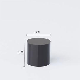 Acrylic Cylinder Display Stand,Black Solid Display Blocks,6*4CM Transparent Acrylic Cylinder Display Stand,Photo Posing Props Display Risers Holder for Photography, Jewelry,Cosmetic,Crafts Show