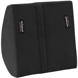 Buckhugger Traded Lumbar Support Cushion Backrest Lumbar Velour Posture Support (Black)