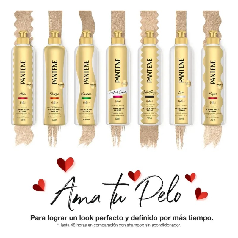 Crema para Peinar Rizos Pantene Pro-V 160 ml