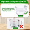 7-Cup Food Processor Work Bowl Compatible with Cuisinart DLC-10 Series（2tabs