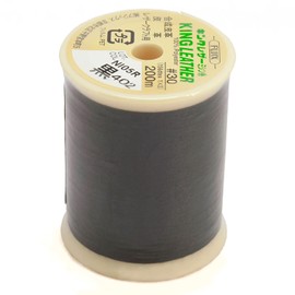 FUJIX フジックス キング レザー ミシン糸 太さ 30番 200m巻 #402 黒 F1902