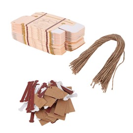 Wifehelper 50 Pieces Suitcase Gift Boxes with Tags and Ropes, Small Candy Box, Mini Suitcase, Party Candy Box for Wedding, Travel, Theme Party Decorations