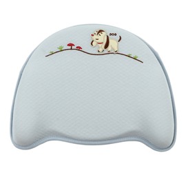 Baby Shaping Pillow Soft Breathable Ergonomic Prevent Flat Head Nursing Sleeping Pillow Blue 11.61 X 9.06 X 0.79in