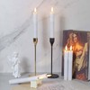 Mavandes Flameless Flickering Taper Candles Two Remote, 7.5 Inch White