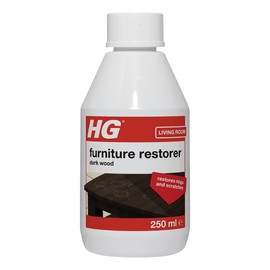 HG Dark Wood Furniture Restorer, Cleans & Removes Marks, Stains, Rings & Scratches from Wooden Surfaces, Anti Ageing Wear & Tear Remover – 250ml (410030106)