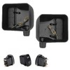 KMFCDAE Side View Mirror Housing with LED White DRL Amber