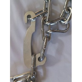 Grizzlar GTN-539 Garden Tractor Snow Tire Chains Traction Diamond Net 16x6.50-8