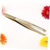 FOMIYES Essential Eyebrow Tweezers Gold Plated Stainless Steel for Precision