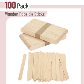 Mr. Pen Jumbo Wooden Craft Sticks, 100 Pack, 5.75 inch, Ideal for Crafts and Waxing