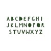 Sizzix 662707 Bigz X-Large Alphabet Die, Green