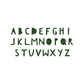 Sizzix 662707 Bigz X-Large Alphabet Die, Green