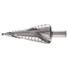 PFERD HSS Step Drill | 14 Steps Diameter 4-30 mm, 3-Flat Shank Diameter 10 mm | 25201038 - for Burr-free Drilling