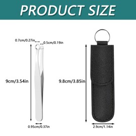 Friendly Nose Hair Trimming Tweezers Multifunction Nose Long Tweezer Universal Stainless Steel Nasal Clippers for Facial Nasal Eyebrow Hair